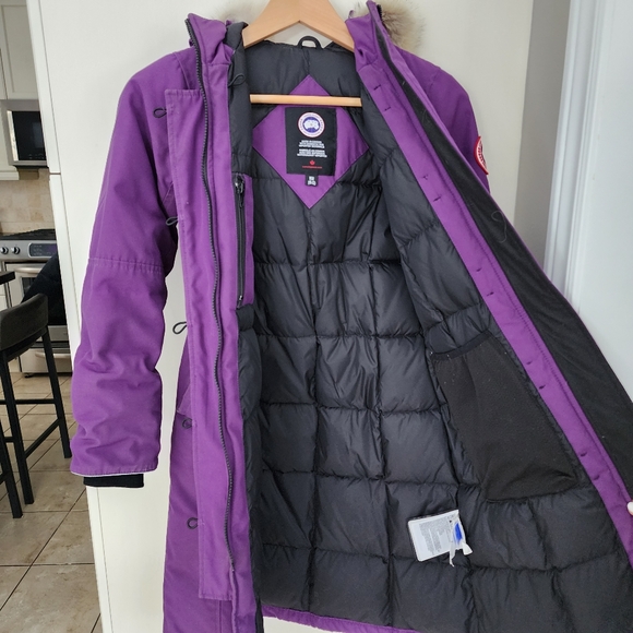 Canada Goose Purple Parka with Fur Trim - Picture 13 of 15